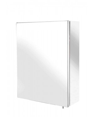 Croydex Avon Stainless Steel Bathroom Single Door Small Cabinet WC856005