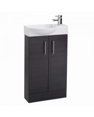 Slimline 500 mm Modern Bathroom Vanity Basin Sink Unit Cloakroom Cabinet