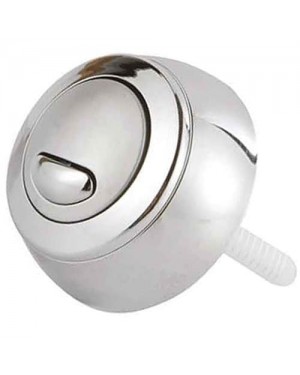 Siamp Optima 49 Toilet Push Button Dual Flush Water Saving Chrome Effect B&Q