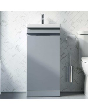 Saneux AIR 400mm Bathroom Vanity Unit Pewter Grey Compact