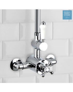 Traditional Victorian Style Thermostatic Shower Valve Ceramic Lever Solid Brass
