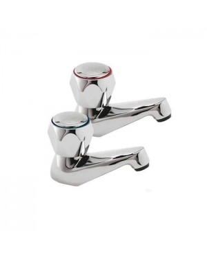 Bathroom Contract Taps For  Bath - Hot & Cold Set - Chrome
