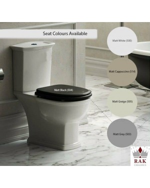 RAK Washington Close Coupled Full Access Toilet Pan WC Soft Close SeaT
