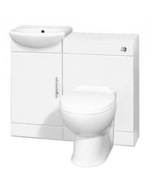 Sienna Vanity Unit & BTW including Toilet Pan Cistern & Seat 900mm