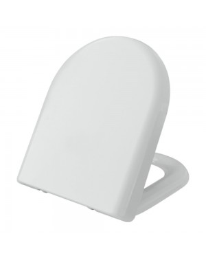 White D Shape Heavy Duty Top Fix Soft Close Quick Release Toilet Seat