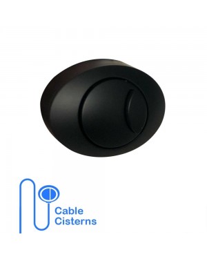 Dual Flush Concealed Cistern Button BLACK
