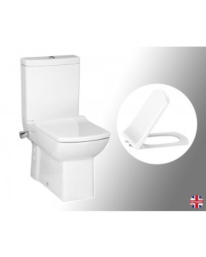 Lara Back Combined Close Coupled BTW WC Pan with Integrated Bidet Faucet
