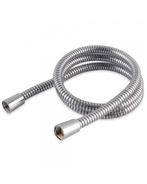 Chrome/Metal Shower Hose 1.25m 11mm  Bore, Will replace all leading brands