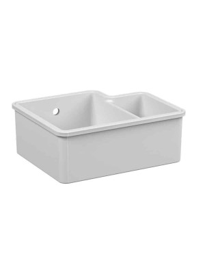 Reginox Tuscany 1.5 Bowl White Ceramic Undermount Kitchen Sink