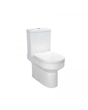 Luxury Toilet Pan Cistern & Soft Close Seat (RIMINI) White