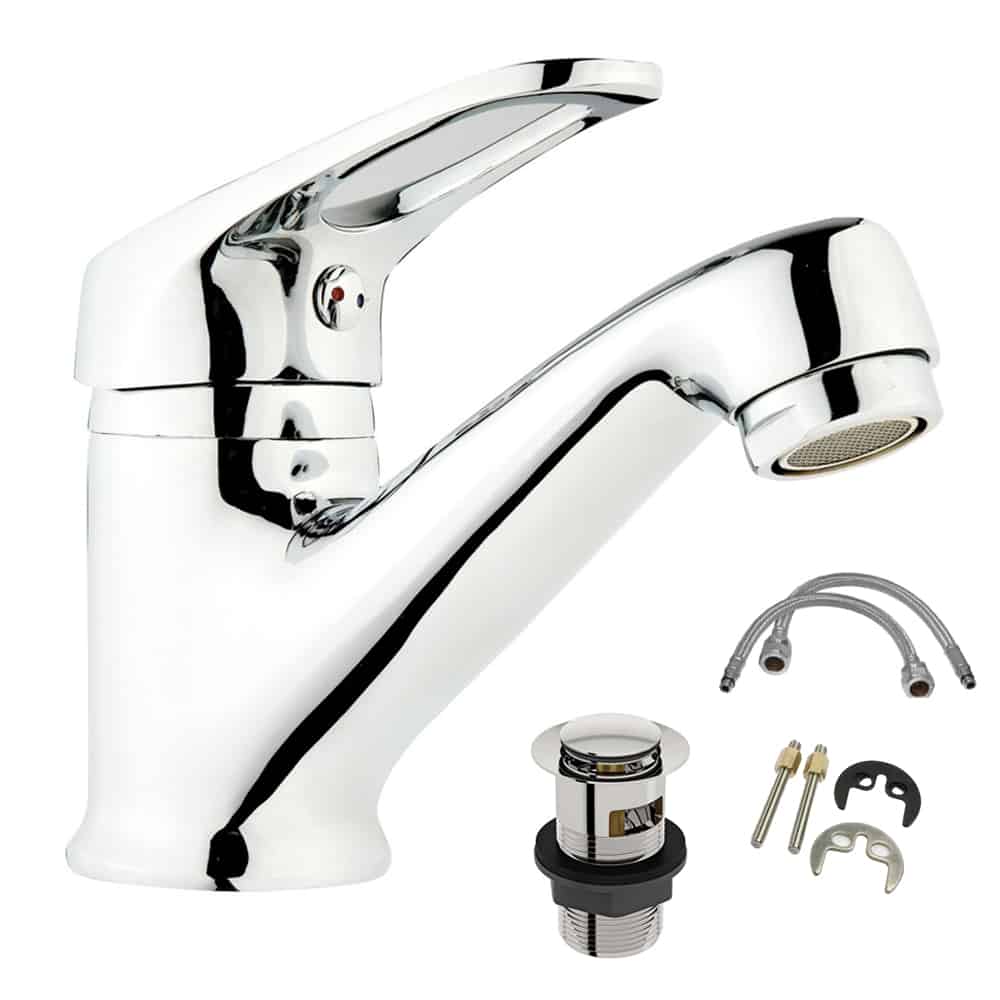Low Pressure DOM Bathroom Basin Tap & Waste – FNX Bathrooms